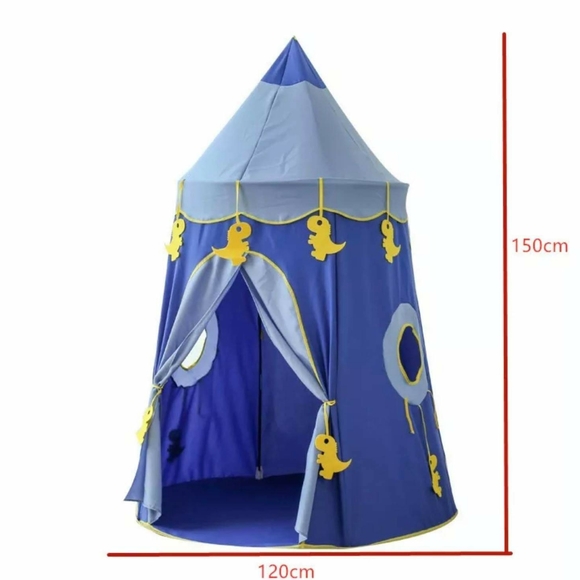 Restocked‼️Big Blue Dinosaur Castle/Kids Tent- NEW - Picture 2 of 3